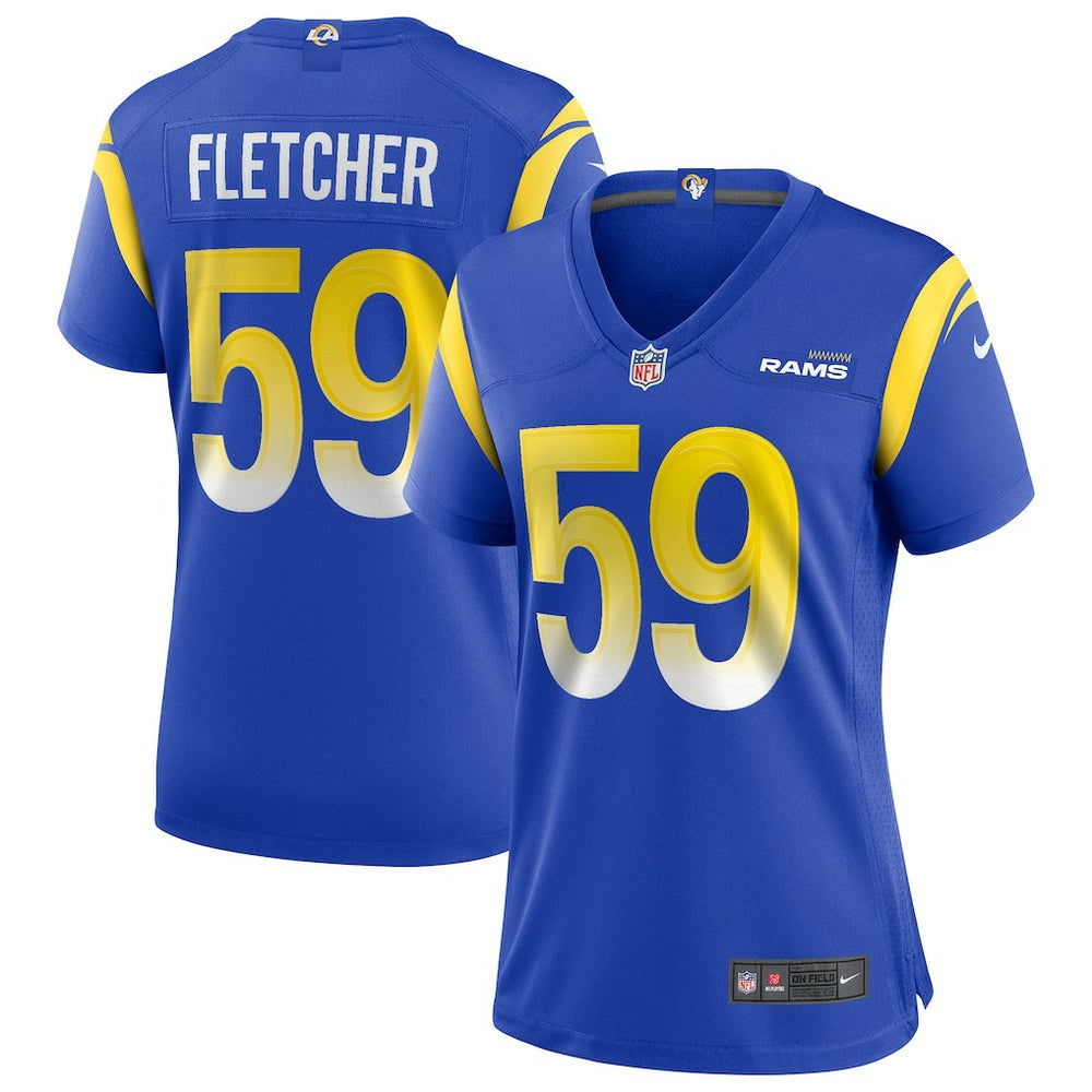 NFL London Fletcher Los Angeles Rams Women's Game Retired Player Jersey - Royal