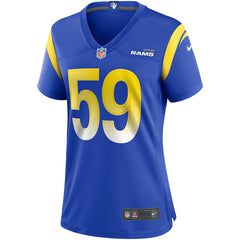 NFL London Fletcher Los Angeles Rams Women's Game Retired Player Jersey - Royal
