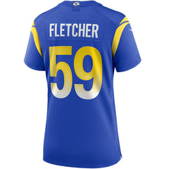 NFL London Fletcher Los Angeles Rams Women's Game Retired Player Jersey - Royal