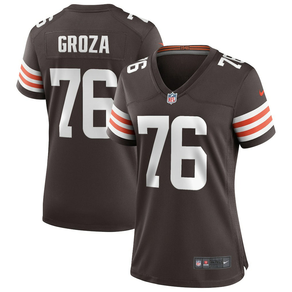 NFL Lou Groza Cleveland Browns Women's Game Retired Player Jersey - Brown