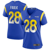NFL Marshall Faulk Los Angeles Rams Women's Game Retired Player Jersey - Royal