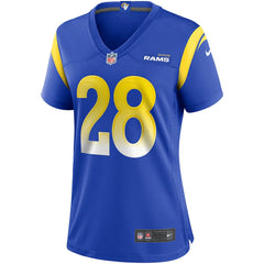 NFL Marshall Faulk Los Angeles Rams Women's Game Retired Player Jersey - Royal