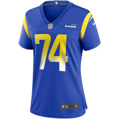 NFL Merlin Olsen Los Angeles Rams Women's Game Retired Player Jersey - Royal