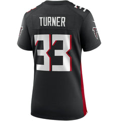 NFL Michael Turner Atlanta Falcons Women's Game Retired Player Jersey - Black