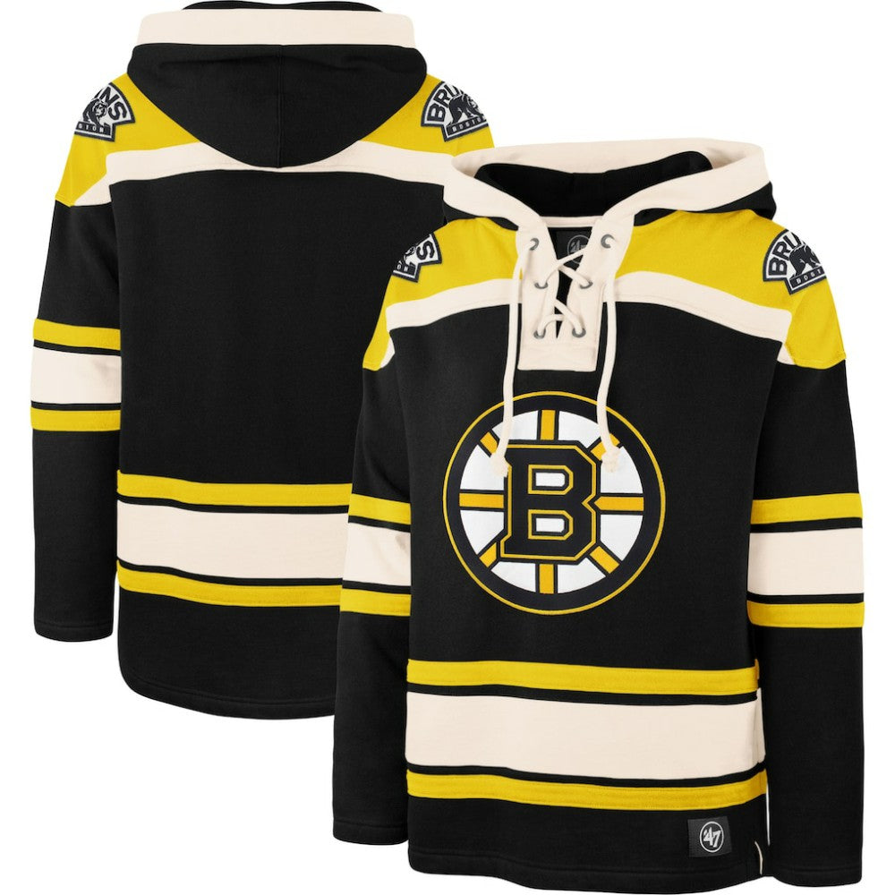 NHL Boston Bruins '47 Superior Lacer Hoodie - Black
