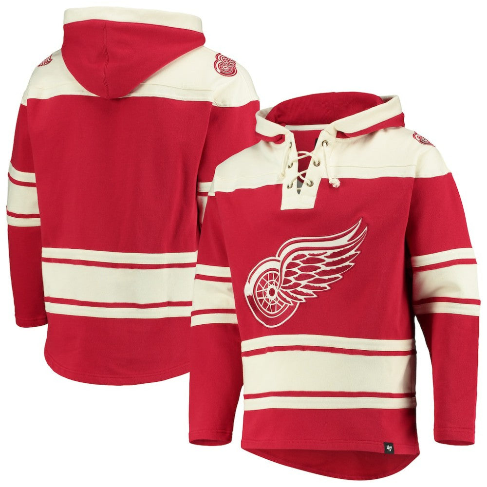 NHL Detroit Red Wings '47 Superior Lacer Hoodie - Red