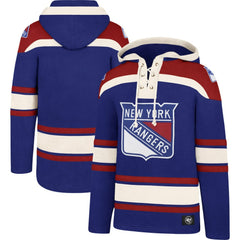 NHL New York Rangers '47 Superior Lacer Hoodie - Blue