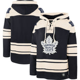 NHL Toronto Maple Leafs '47 Superior Lacer Pullover Hoodie - Navy/Cream