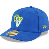 Los Angeles Rams New Era Omaha Low Profile 59FIFTY Fitted Team Hat Royal