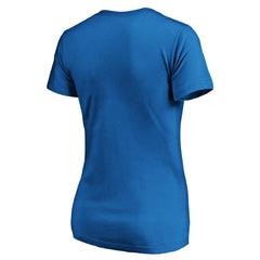 Oklahoma City Thunder Women's Ball Is Back V-Neck T-Shirt Blue