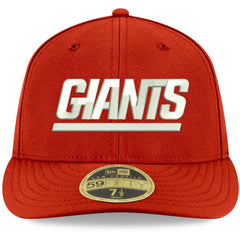 New York Giants New Era Omaha Throwback Low Profile 59FIFTY Fitted Hat Red