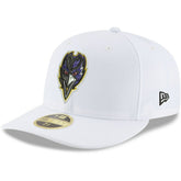 Baltimore Ravens New Era Omaha Low Profile 59FIFTY Fitted Hat White