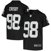 Maxx Crosby Las Vegas Raiders Youth Game Jersey Black