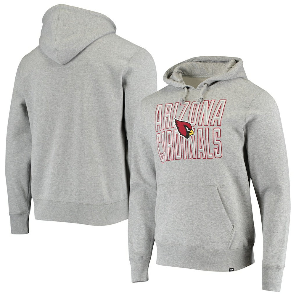 Arizona Cardinals '47 Bevel Pullover Hoodie Heathered Gray
