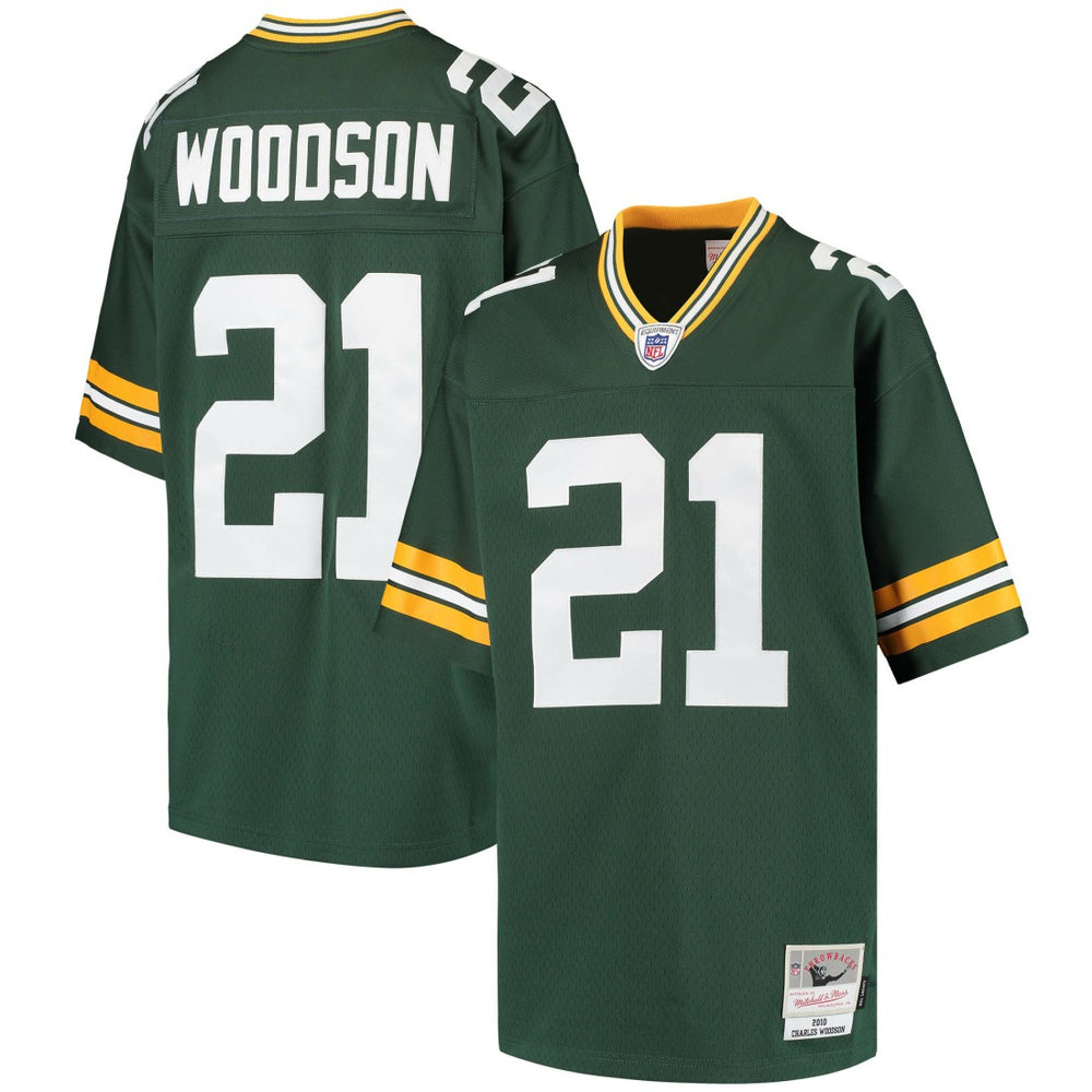 NFL Charles Woodson Green Bay Packers Youth Retired Player Legacy Jersey - Green outlet