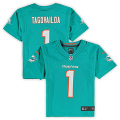 NFL Tua Tagovailoa Miami Dolphins Preschool Game Jersey - Aqua