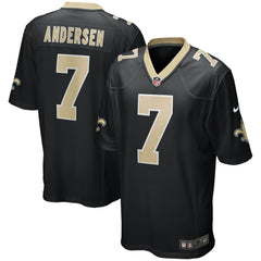 NFL Morten Andersen New Orleans Saints Game Retired Player Jersey - Black