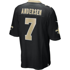 NFL Morten Andersen New Orleans Saints Game Retired Player Jersey - Black