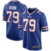 Ruben Brown Buffalo Bills Game Retired Player Jersey Royal