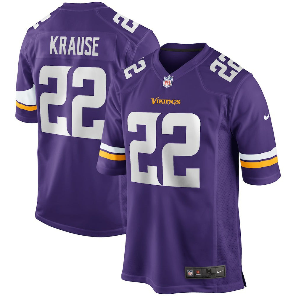 NFL Paul Krause Minnesota Vikings Game Retired Player Jersey - Purple