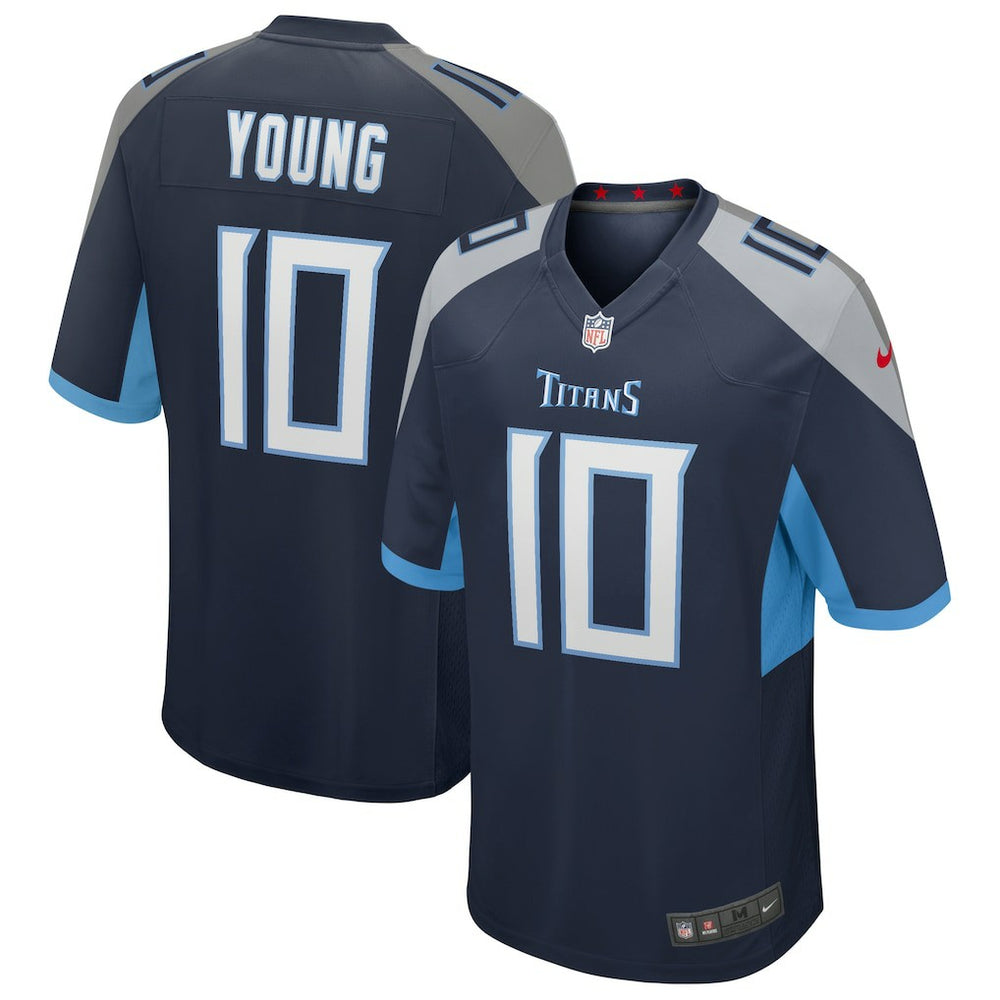 NFL Vince Young Tennessee Titans Game Retired Player Jersey - Navy