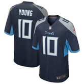 NFL Vince Young Tennessee Titans Game Retired Player Jersey - Navy