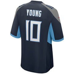 NFL Vince Young Tennessee Titans Game Retired Player Jersey - Navy