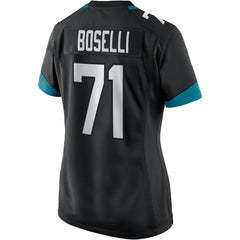 NFL Tony Boselli Jacksonville Jaguars Women's Game Retired Player Jersey - Black