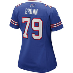 NFL Ruben Brown Buffalo Bills Women's Game Retired Player Jersey - Royal