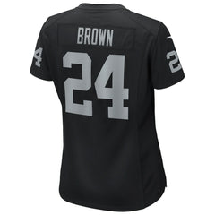 Willie Brown Las Vegas Raiders Women's Game Retired Player Jersey Black