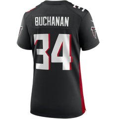 NFL Ray Buchanan Atlanta Falcons Women's Game Retired Player Jersey - Black