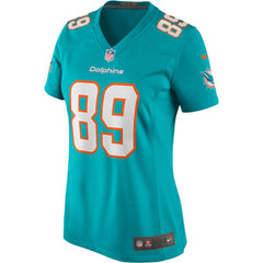 NFL Nat Moore Miami Dolphins Women's Game Retired Player Jersey - Aqua