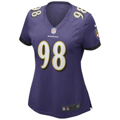 Tony Siragusa Baltimore Ravens Women's Game Retired Player Jersey Purple