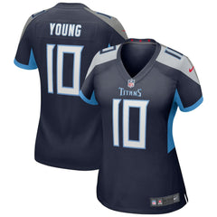 NFL Vince Young Tennessee Titans Women's Game Retired Player Jersey - Navy