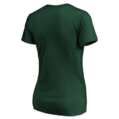 NHL Minnesota Wild Women's Drop the Puck V-Neck T-Shirt - Green
