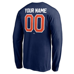 Detroit Tigers Personalized Winning Streak Name & Number Long Sleeve T-Shirt - Navy T-shirts
