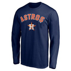 Houston Astros Personalized Winning Streak Name & Number Long Sleeve T-Shirt - Navy T-shirts