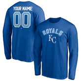 Kansas City Royals Personalized Winning Streak Name & Number Long Sleeve T-Shirt - Royal T-shirts