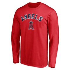 Los Angeles Angels Personalized Winning Streak Name & Number Long Sleeve T-Shirt - Red T-shirts
