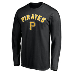 Pittsburgh Pirates Personalized Winning Streak Name & Number Long Sleeve T-Shirt - Black T-shirts