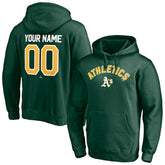 Athletics Personalized Winning Streak Name & Number Pullover Hoodie - Green Hoodies
