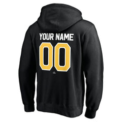 Pittsburgh Pirates Personalized Winning Streak Name & Number Pullover Hoodie - Black Hoodies