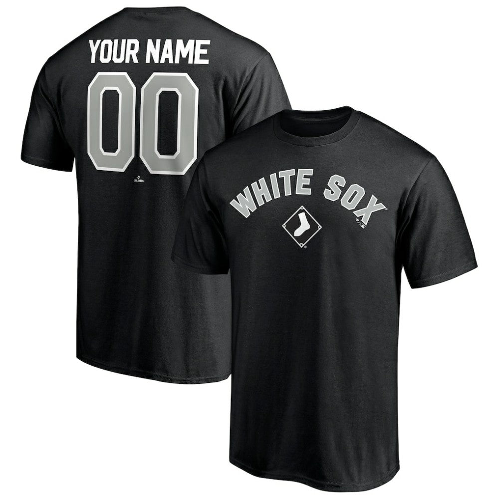Chicago White Sox Personalized Team Winning Streak Name & Number T-Shirt - Black T-shirts