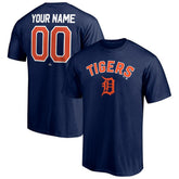 Detroit Tigers Personalized Team Winning Streak Name & Number T-Shirt - Navy T-shirts