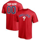Philadelphia Phillies Personalized Team Winning Streak Name & Number T-Shirt - Red T-shirts