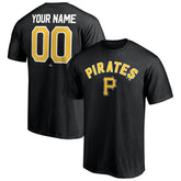 Pittsburgh Pirates Personalized Team Winning Streak Name & Number T-Shirt - Black T-shirts