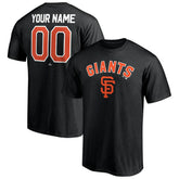 San Francisco Giants Personalized Team Winning Streak Name & Number T-Shirt - Black T-shirts