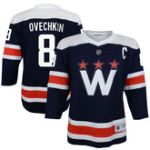 NHL Alexander Ovechkin Washington Capitals Youth 2020/21 Alternate Replica Player Jersey - Navy