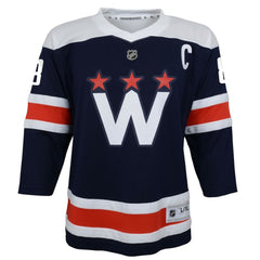 NHL Alexander Ovechkin Washington Capitals Youth 2020/21 Alternate Replica Player Jersey - Navy