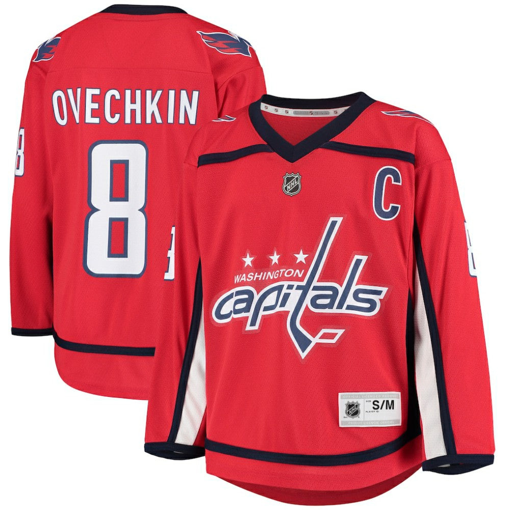 NHL Alexander Ovechkin Washington Capitals Youth Home Replica Player Jersey - Red